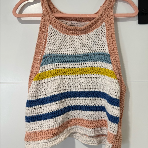 BcBG Generation striped Crochet Top - Picture 6 of 8
